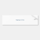 Knibbelen is een misdaad bumpersticker (Voorkant)