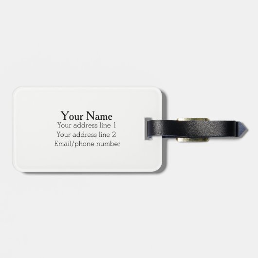 Knickerbocker Bagagelabel (Achterkant horizontaal)