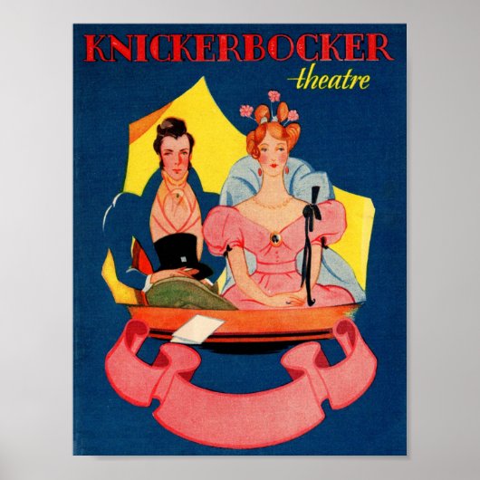 Knickerbocker-theaterbedekking uit de jaren 20 poster (Voorkant)