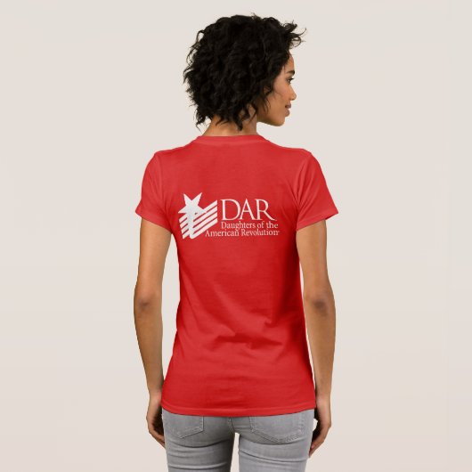 Knickerbocker White en Blue Logo T-shirt (Achterkant volledig)