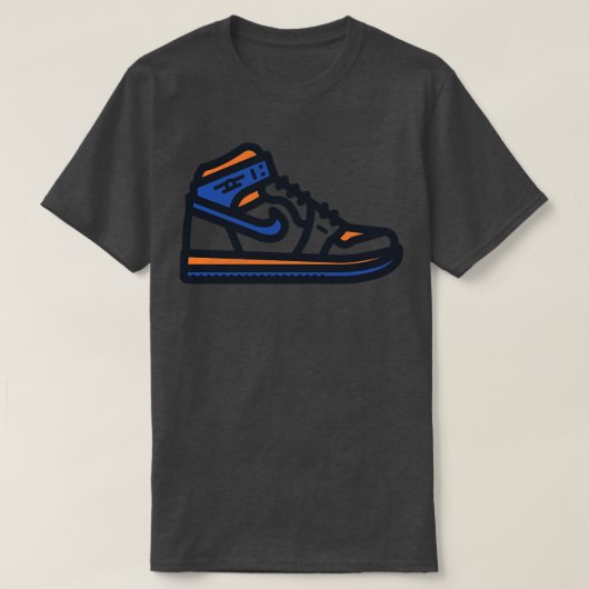 Knicks Basketbal Sneakers T-shirt (Design voorkant)