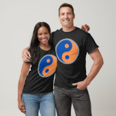 Knicks Yin Yang Sinaasappel Yin Yang Go Knicks Sin T-shirt (Unisex)