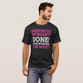 Knie Artroscopie Geschenken & Grappige Gescheurde T-shirt (Voorkant volledig)