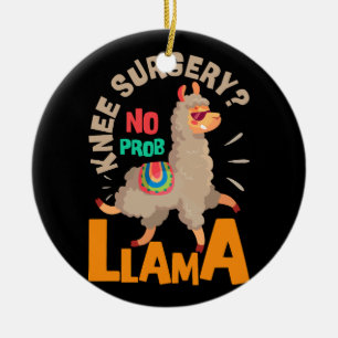 Knie Chirurgische ingreep Probllama Knee Replaceme Keramisch Ornament