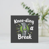 Knie-ding een breuk grappige knie vervanging kaart (Staand voorkant)