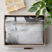 knie hoge laarzen waterverf decouapge tissuepapier (Geschenk)