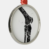Knie Metalen Ornament (Rechts)