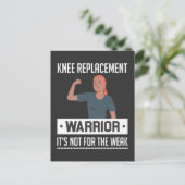 Knie Replacement Knee Surgery Recovery Warrior Briefkaart (Staand voorkant)