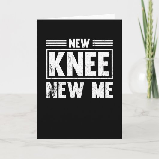 Knie Replacement New Knee New Me Kaart (Voorkant)