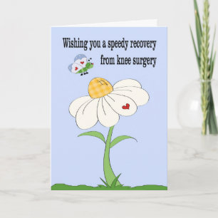 Knie Surgery Get Well Card Kaart
