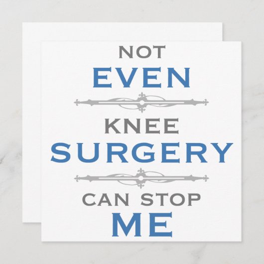 Knie Surgery Humor (Voorkant / Achterkant)