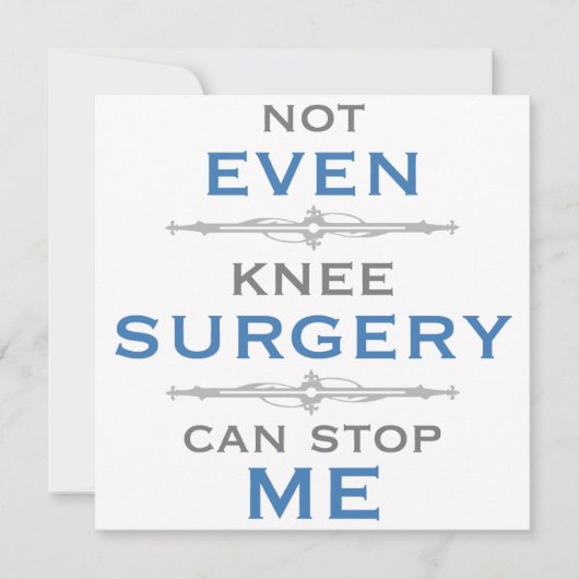 Knie Surgery Humor (Voorkant)