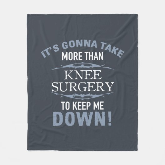 Knie Surgery Humor Fleece Deken (Voorkant)