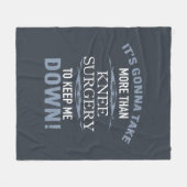 Knie Surgery Humor Fleece Deken (Voorkant (Horizontaal))