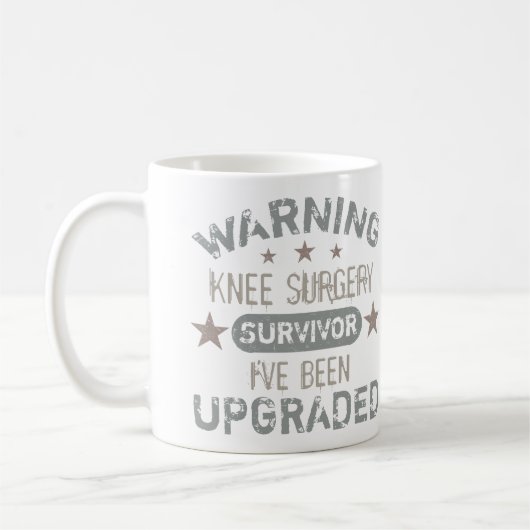 Knie Surgery Humor Upgraded Koffiemok (Links)