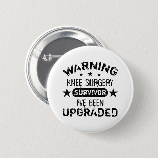 Knie Surgery Humor Upgraded Ronde Button 5,7 Cm (Voorkant /achterkant)