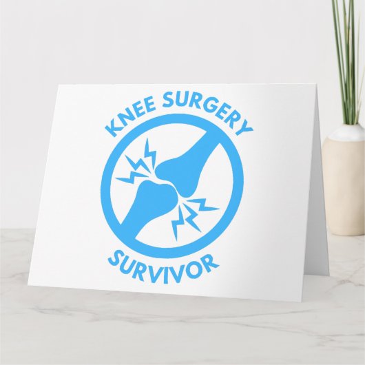 Knie Surgery Kaart (Voorkant)