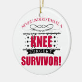 Knie Surgery Keramisch Ornament (Links)