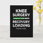 Knie Surgery Recovery Gift | Vervanging van een kn Kaart (Gele Bloem)