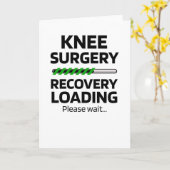 Knie Surgery Recovery Gift | Vervanging van een kn Kaart (Gele Bloem)