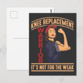 Knie Surgery Recovery Knee Replacement Warrior Briefkaart (Voorkant / Achterkant)