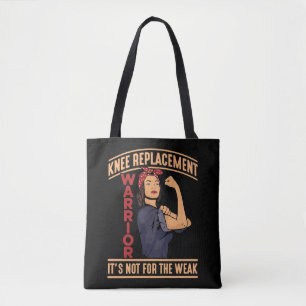 Knie Surgery Recovery Knee Replacement Warrior Tote Bag