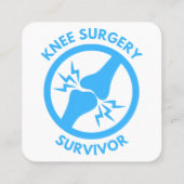 Knie Surgery Vierkante Visitekaartje (Achterkant)
