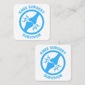 Knie Surgery Vierkante Visitekaartje (Voorkant / Achterkant)