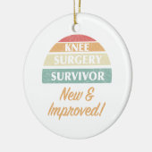Knie Survivor Humor Keramisch Ornament (Links)