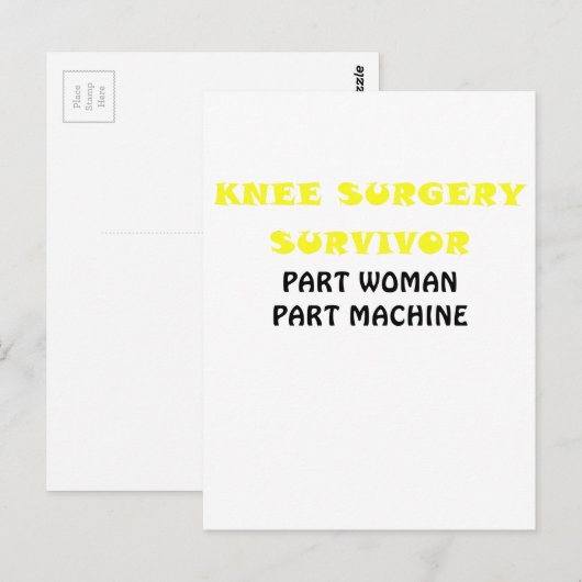 Knie Survivor Part Woman Part Machine Briefkaart (Voorkant / Achterkant)
