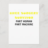 Knie Survivor Part Woman Part Machine Briefkaart (Voorkant)