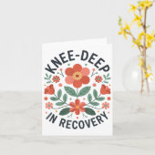 Knie Vervanging Herstel Knie Chirurgie Herstel _5 Kaart (Gele Bloem)
