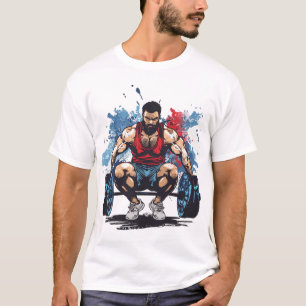 Kniebuigen Totdat Je Grappig Loopt Gym T-shirt