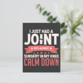 Knieherstel na gewrichtsvervangende operatie Beter Briefkaart (Staand voorkant)