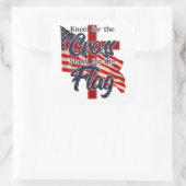 Kniel voor het kruis, sta voor de Sticker (Tas)