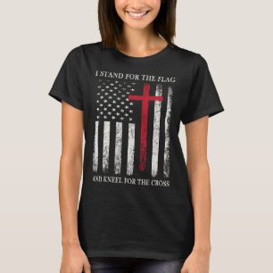 Kniel voor het kruisbeeld Shirt voor onafhankelijk