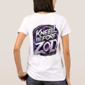 Kniel voor Zod - Bold Command T-shirt (Achterkant)