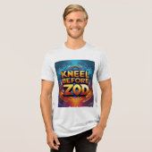 Kniel voor Zod - Iconisch commando T-shirt (Voorkant volledig)