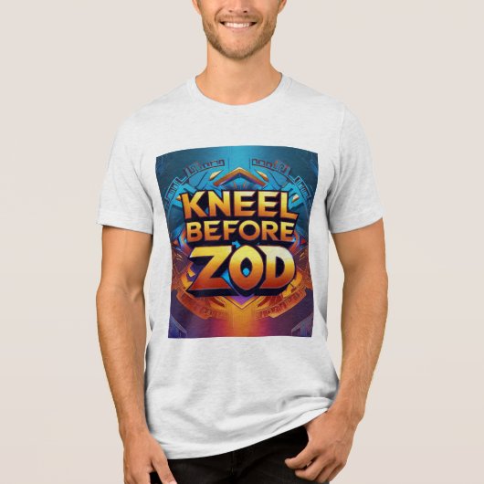Kniel voor Zod - Iconisch commando T-shirt (Voorkant)