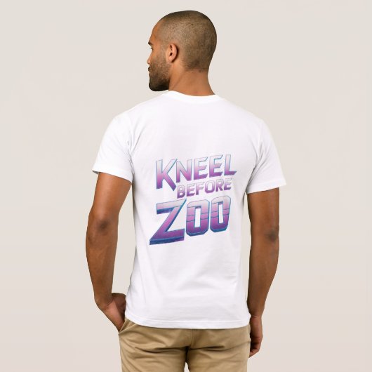 Kniel voor Zod T-shirt – Commando Respect (Achterkant volledig)
