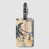Knielen Blond Bikini Model Thunder_Cove Bagagelabel (Voorkant (verticaal))