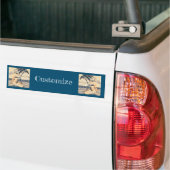 Knielen Blond Bikini Model Thunder_Cove Bumpersticker (Op Truck)
