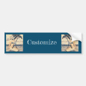 Knielen Blond Bikini Model Thunder_Cove Bumpersticker (Voorkant)