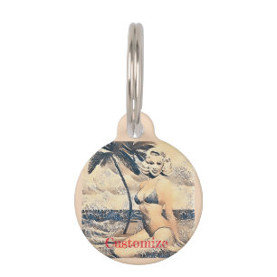 Knielen Blond Bikini Model Thunder_Cove Huisdierpenning