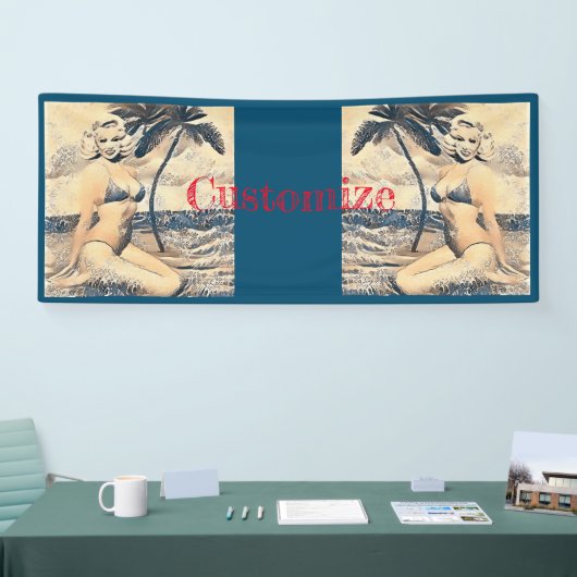 Knielen Blond Bikini Model Thunder_Cove Spandoek (Beurs)