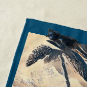 Knielen Blond Bikini Model Thunder_Cove Strandlaken (In situ)