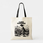 Knielen in een tuin tote bag (Achterkant)