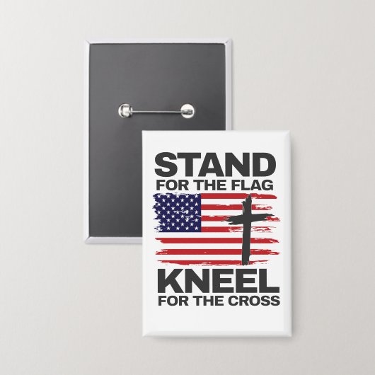 Knielen voor het kruis button (Voorkant / Achterkant)