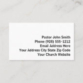 Knielend gebed Ocean Rocks Sunset Church Pastor Visitekaartje (Achterkant)