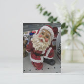 Knielende Kerstman Briefkaart (Staand voorkant)
